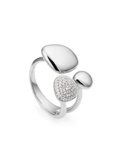 Women Monica Vinader Nura Pebble Cluster Diamond Ring