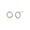 Women Monica Vinader Riva Diamond Circle Stud Earrings -Earrings Outlet Shop 14021562 18449808 1000