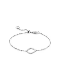 Women Monica Vinader Riva Diamond Kite Chain Bracelet