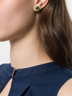 Women Monica Vinader Siren Stud Green Onyx Earrings -Earrings Outlet Shop 14021589 18431078 1000