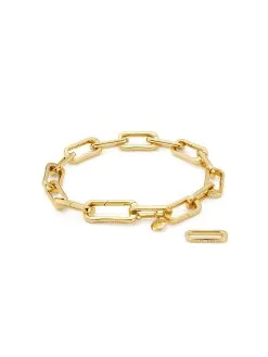 Women Monica Vinader Alta Capture Charm Bracelet