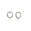 Women Monica Vinader Riva Circle Stud Diamond Earrings -Earrings Outlet Shop 14021618 18426657 1000