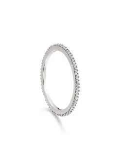 Women Monica Vinader Skinny Eternity Diamond Ring