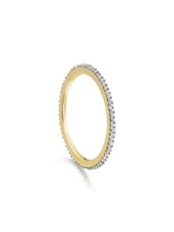 Women Monica Vinader Skinny Eternity Diamond Ring