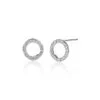 Women Monica Vinader Riva Circle Stud Diamond Earrings -Earrings Outlet Shop 14021665 18424071 1000