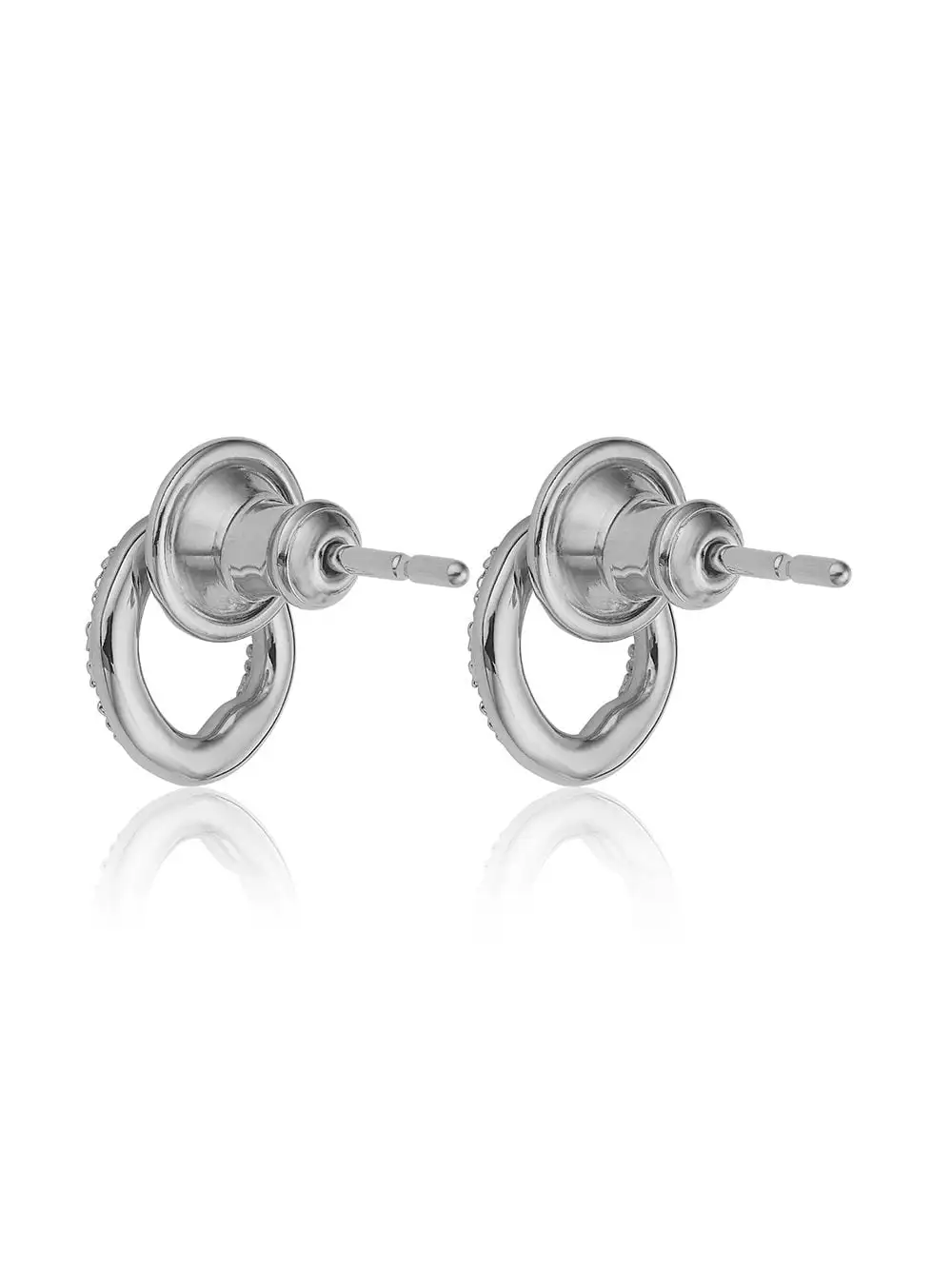 Women Monica Vinader Riva Circle Stud Diamond Earrings 5 Women Monica Vinader Riva Circle Stud Diamond Earrings - Image 3