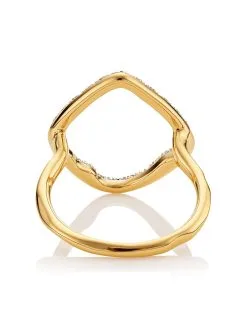 Women Monica Vinader Riva Hoop Cocktail Diamond Ring -Earrings Outlet Shop 14021669 18430936 1000