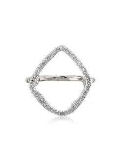 Women Monica Vinader Riva Hoop Cocktail Diamond Ring