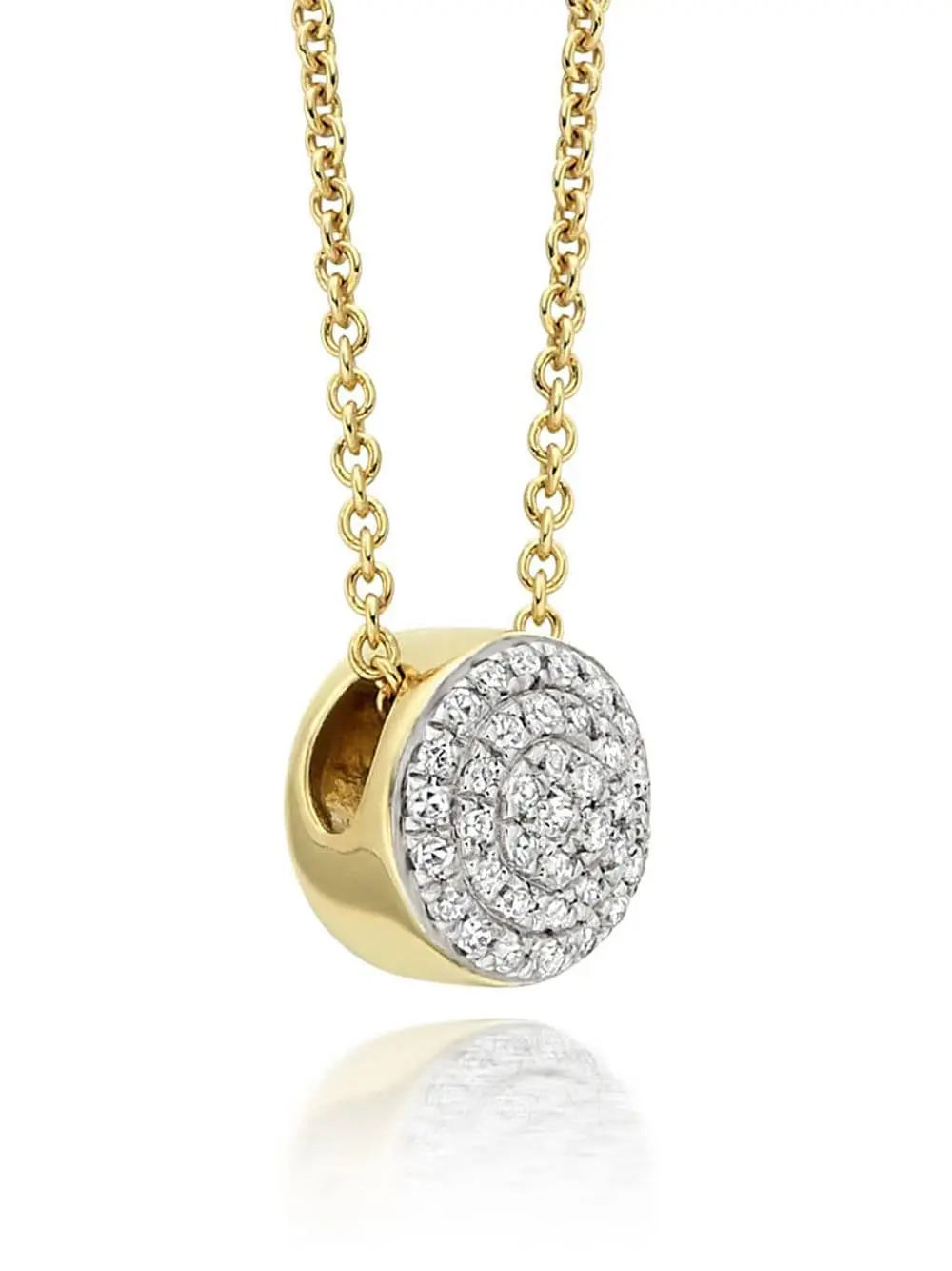 Women Monica Vinader Fiji Button Diamond Necklace 3 Women Monica Vinader Fiji Button Diamond Necklace