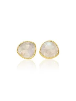 Women Monica Vinader Siren Stud Moonstone Earrings