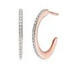 Women Monica Vinader Fiji Skinny Hoop Diamond Earrings