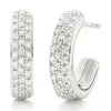 Women Monica Vinader Fiji Mini Hoop Diamond Earrings -Earrings Outlet Shop 14021705 18429123 1000