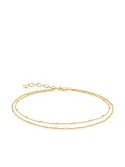 Women Monica Vinader Double-chain Adjustable Anklet
