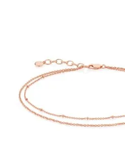 Women Monica Vinader 18kt Rose Gold Vermeil Double Chain Anklet 7 Women Monica Vinader 18kt Rose Gold Vermeil Double Chain Anklet -Earrings Outlet Shop 16162744 31679506 1000