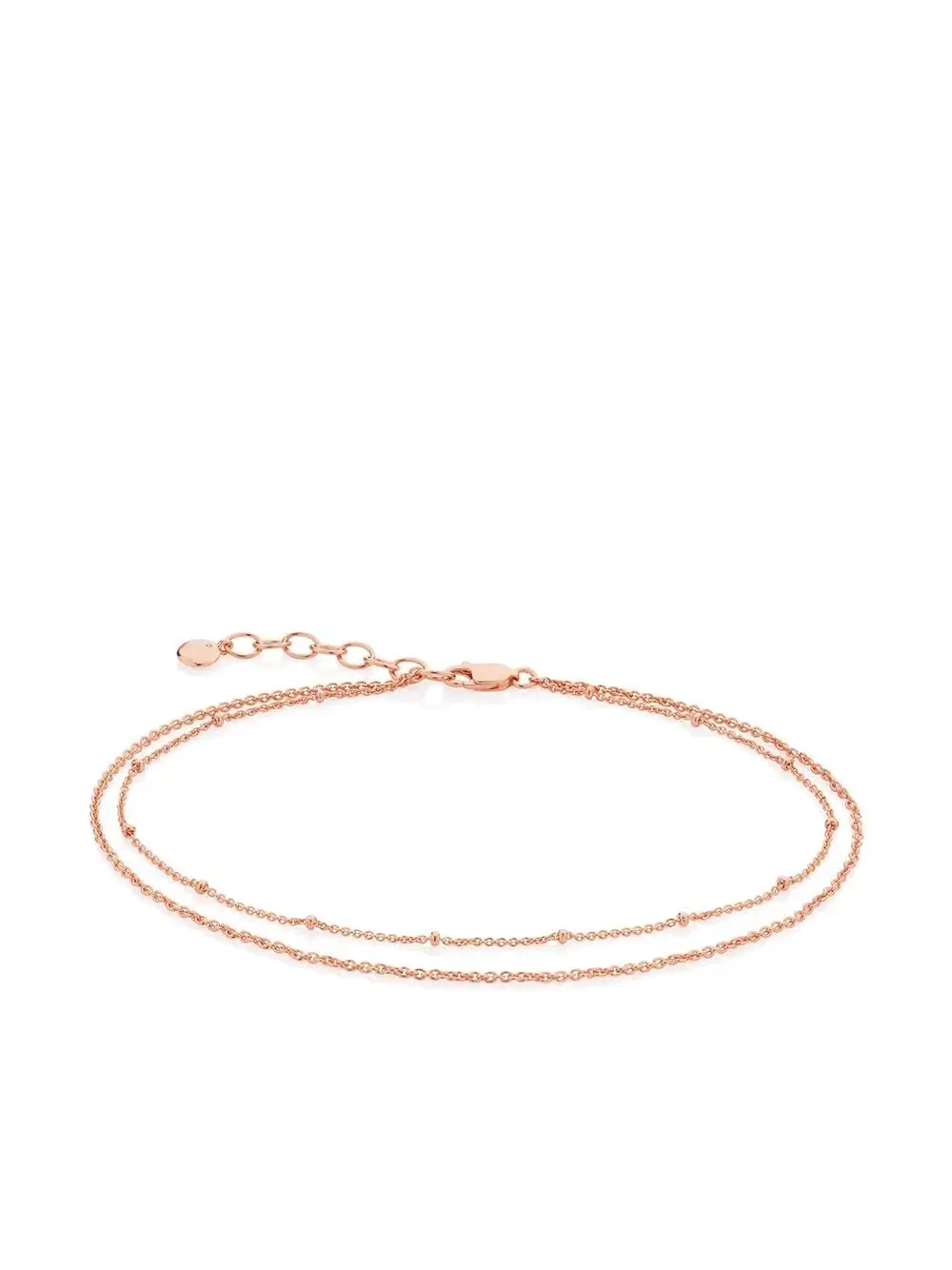 Women Monica Vinader 18kt Rose Gold Vermeil Double Chain Anklet 3 Women Monica Vinader 18kt Rose Gold Vermeil Double Chain Anklet