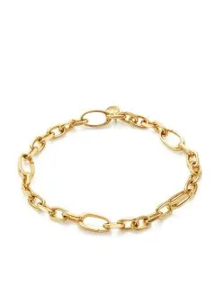 Women Monica Vinader 18kt Gold Vermeil Alta Capture Mini Link Bracelet
