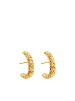Women Monica Vinader 18kt Gold Vermeil Doina Half-hoop Earrings