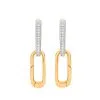 Women Monica Vinader 18kt Gold Vermeil Alta Capture Charm Diamond Earrings -Earrings Outlet Shop 16162779 31680820 1000