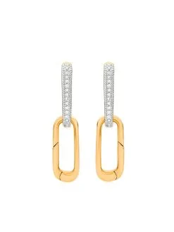 Women Monica Vinader 18kt Gold Vermeil Alta Capture Charm Diamond Earrings