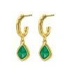 Women Monica Vinader Siren Mini Nugget Hoop Earrings -Earrings Outlet Shop 16162785 31680825 1000