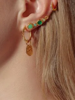 Women Monica Vinader Siren Muse Hoop Earrings -Earrings Outlet Shop 16162788 31681428 1000