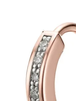 Women Monica Vinader Skinny Huggie Diamond Earrings -Earrings Outlet Shop 16162798 31664000 1000