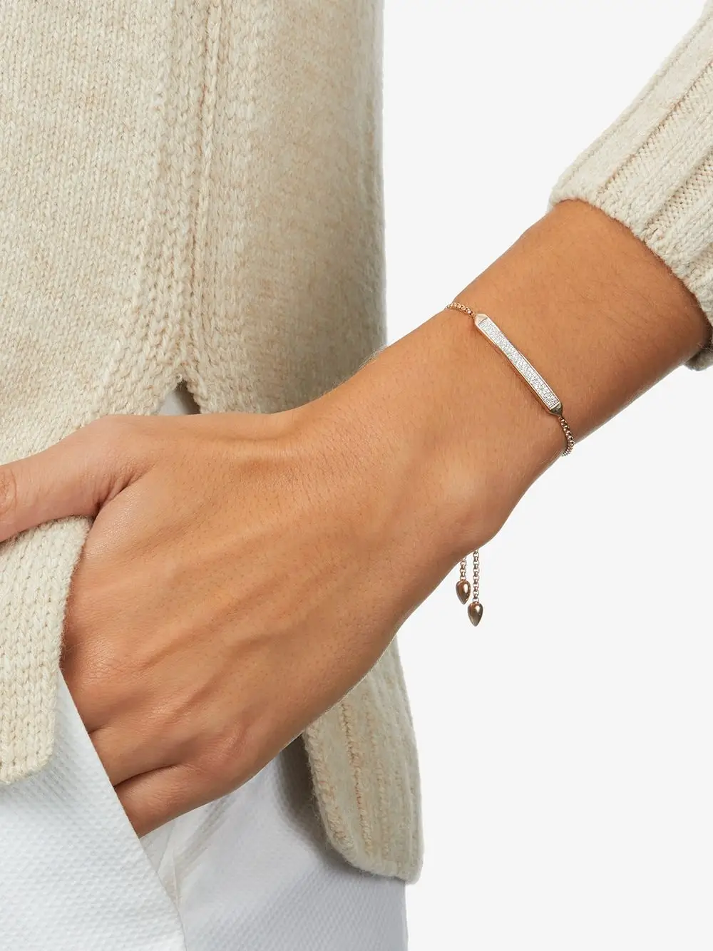 Women Monica Vinader 18kt Rose Gold Vermeil Baja Skinny Bracelet 4 Women Monica Vinader 18kt Rose Gold Vermeil Baja Skinny Bracelet - Image 2