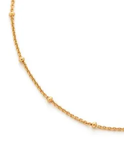 Women Monica Vinader Bead-detail Gold-vermeil Necklace -Earrings Outlet Shop 16162857 45356006 1000