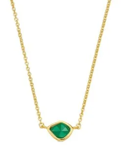 Women Monica Vinader Siren Logo-plaque Necklace