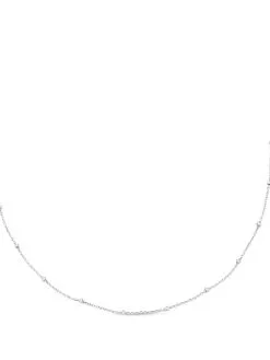 Women Monica Vinader Bead-detail Recycled-silver Necklace