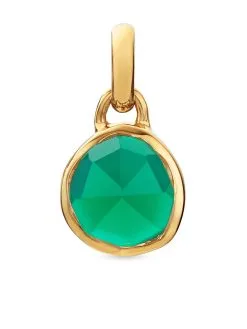 Women Monica Vinader Siren Mini Bezel Pendant Charm