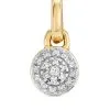 Women Monica Vinader Fiji Mini Button Diamond Pendant Charm