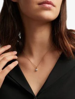 Women Monica Vinader Fiji Mini Button Diamond Pendant Charm -Earrings Outlet Shop 16170067 32426194 1000