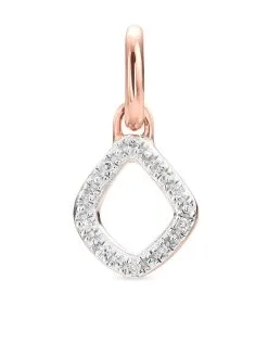Women Monica Vinader Riva Mini Kite Diamond Pendant Charm