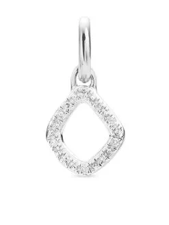 Women Monica Vinader Riva Mini Kite Diamond Pendant Charm