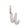 Women Monica Vinader U Diamond Pendant Charm