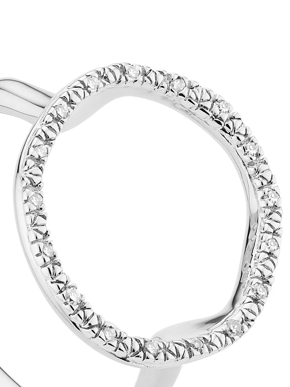 Women Monica Vinader Riva Circle Diamond Ring 5 Women Monica Vinader Riva Circle Diamond Ring - Image 3