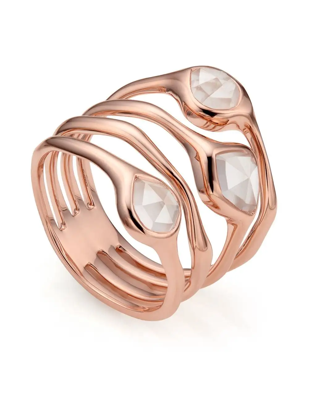 Women Monica Vinader Siren Cluster Cocktail Ring 5 Women Monica Vinader Siren Cluster Cocktail Ring - Image 3