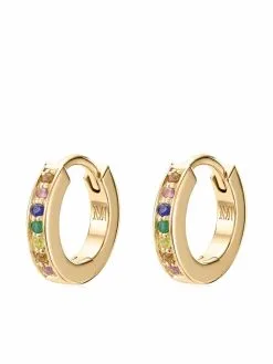 Women Monica Vinader Skinny Gemstone Huggie Earrings
