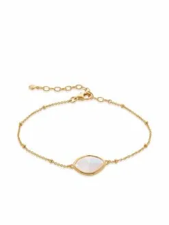 Women Monica Vinader Moonstone Petal Bracelet