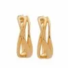 Women Monica Vinader Nura Reef Crossover Huggie Earrings -Earrings Outlet Shop 17261470 35395008 1000