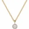 Women Monica Vinader Fiji Tiny Button Drop Necklace -Earrings Outlet Shop 17261486 35393691 1000