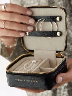 Women Monica Vinader Leather Travel Jewellery Box -Earrings Outlet Shop 17262255 38640331 1000