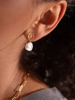 Women Monica Vinader Nura Keshi Pearl Drop Earrings -Earrings Outlet Shop 17262270 35395029 1000