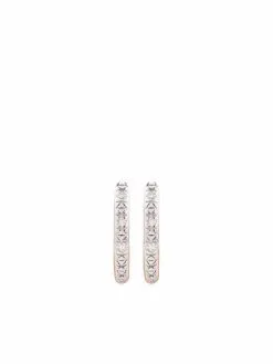 Women Monica Vinader Riva Mini Diamond Huggie Earrings
