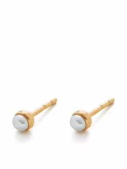 Women Monica Vinader Mini-pearl Stud Earrings