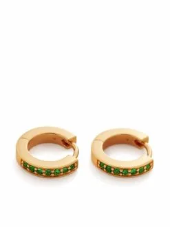 Women Monica Vinader Skinny-gemstone-huggie Earrings
