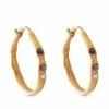 Women Monica Vinader X Mother Of Pearl Galaxy Diamond Hoop Earrings -Earrings Outlet Shop 17930383 38278365 1000