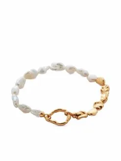 Women Monica Vinader X Mother Of Pearl Keshi Pearl Bracelet