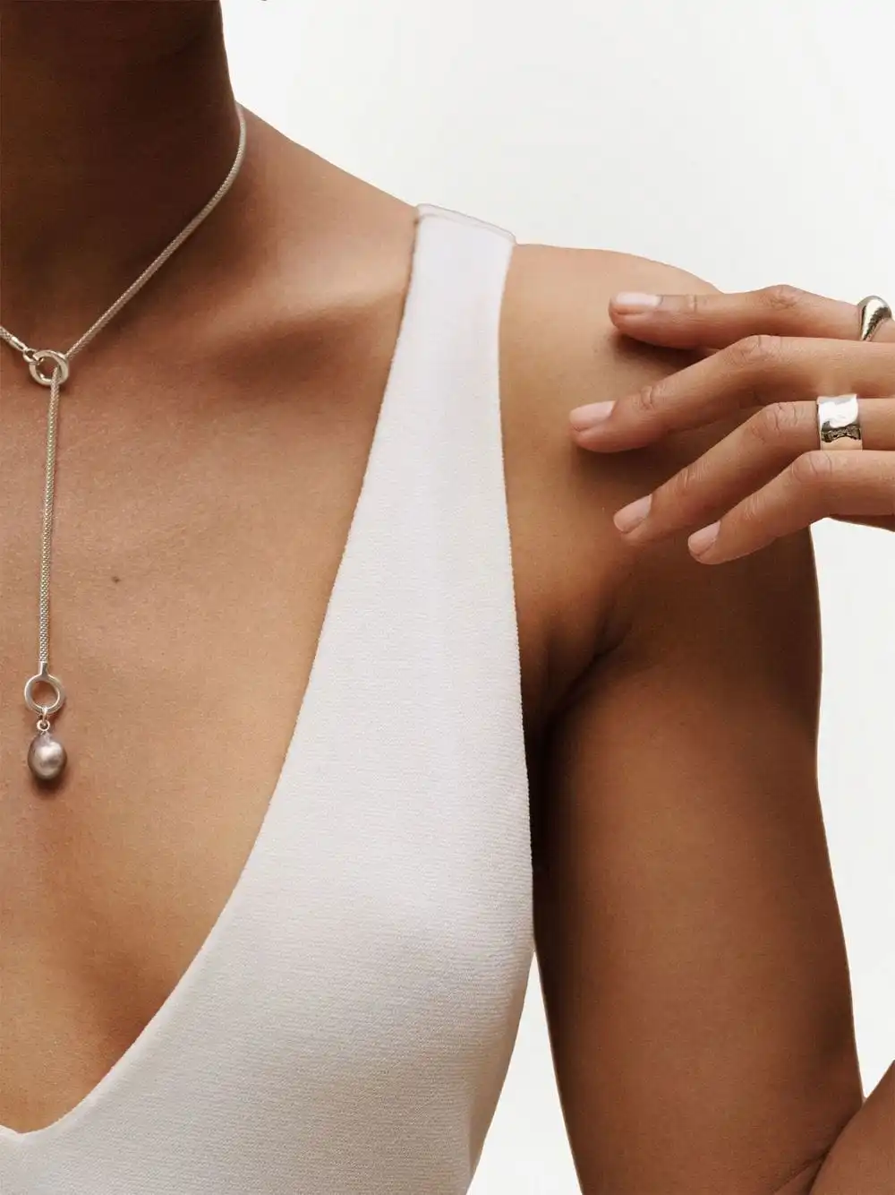 Women Monica Vinader Baroque Pearl Pendant Charm 4 Women Monica Vinader Baroque Pearl Pendant Charm - Image 2